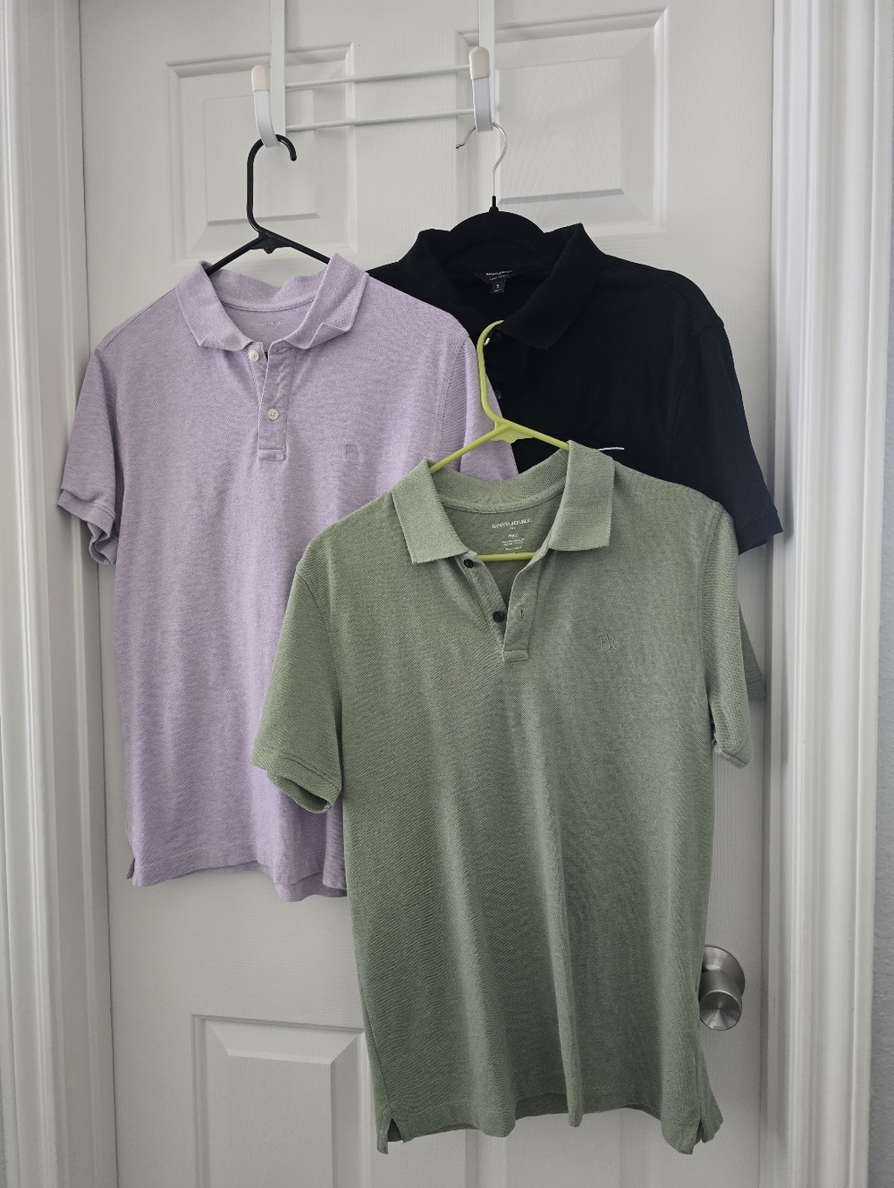 Men's Polo Shirt - Green, Lavender, Black
